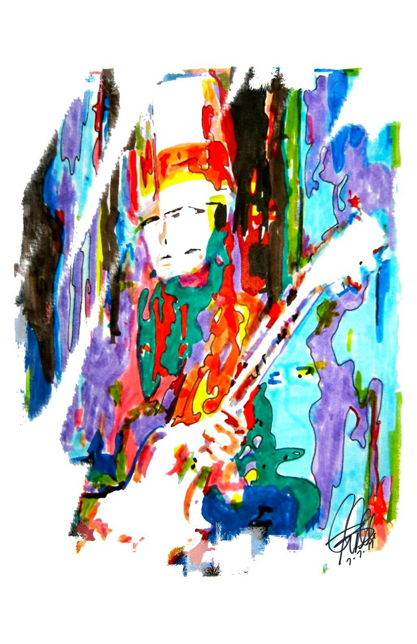 Buckethead Funk Metal Guitar Music Poster Print Wall Art 11x17