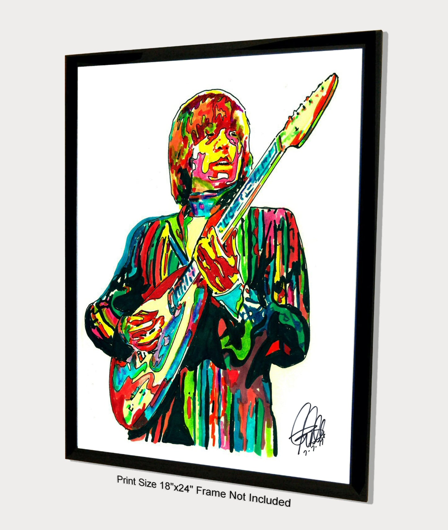 Brian Jones Guitar Hard Rock Music Poster Print Wall Art 18x24