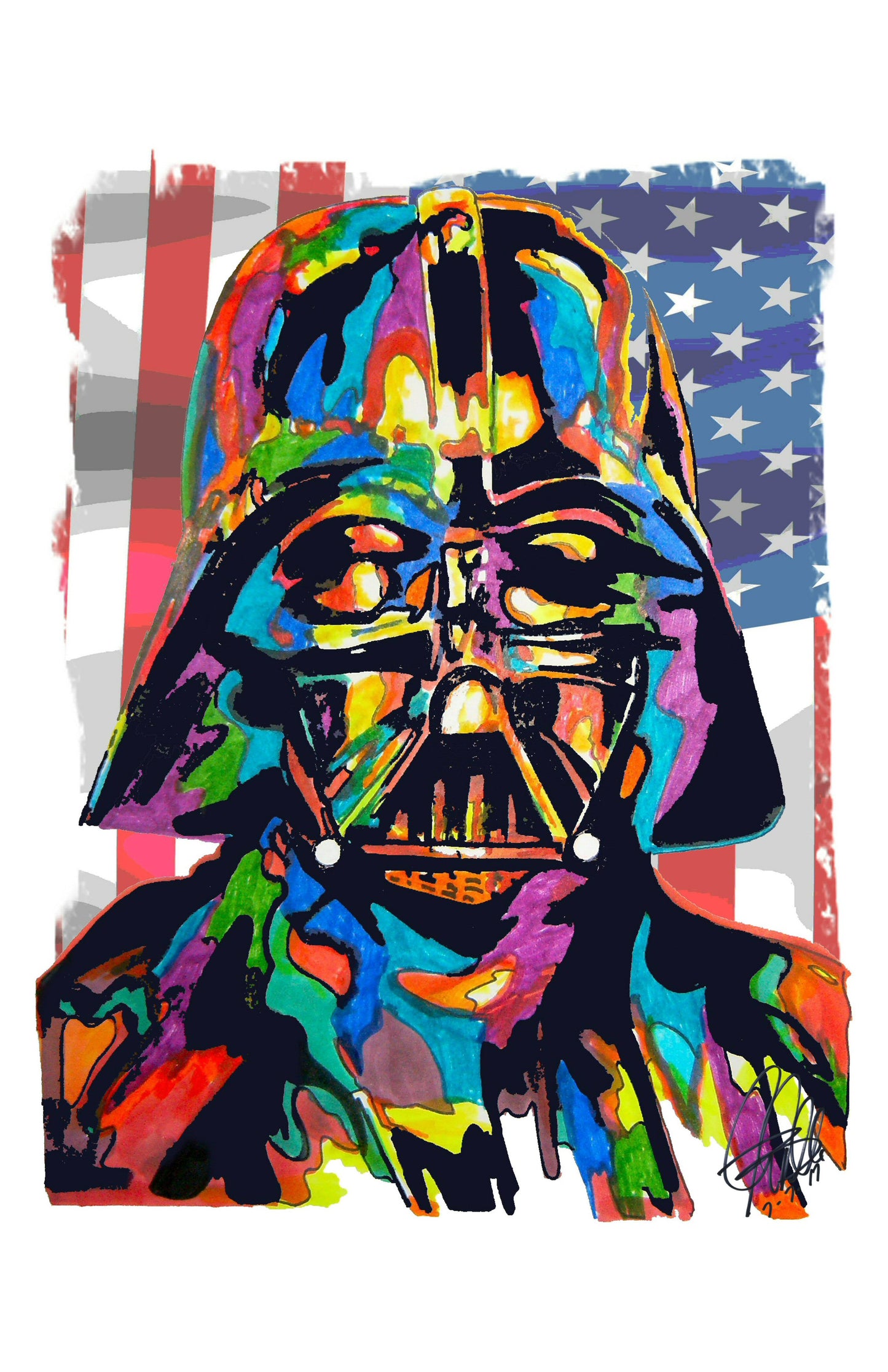 Darth Vader Star Wars Film Print Poster Wall Art 11x17