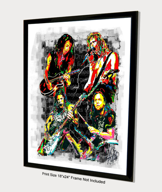 Metallica Rock Metal Music Print Poster Wall Art 18x24