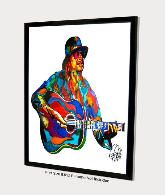 Kid Rock Singer Guitar Rap Rock Music Poster Print Tribute Wall Art 8.5x11