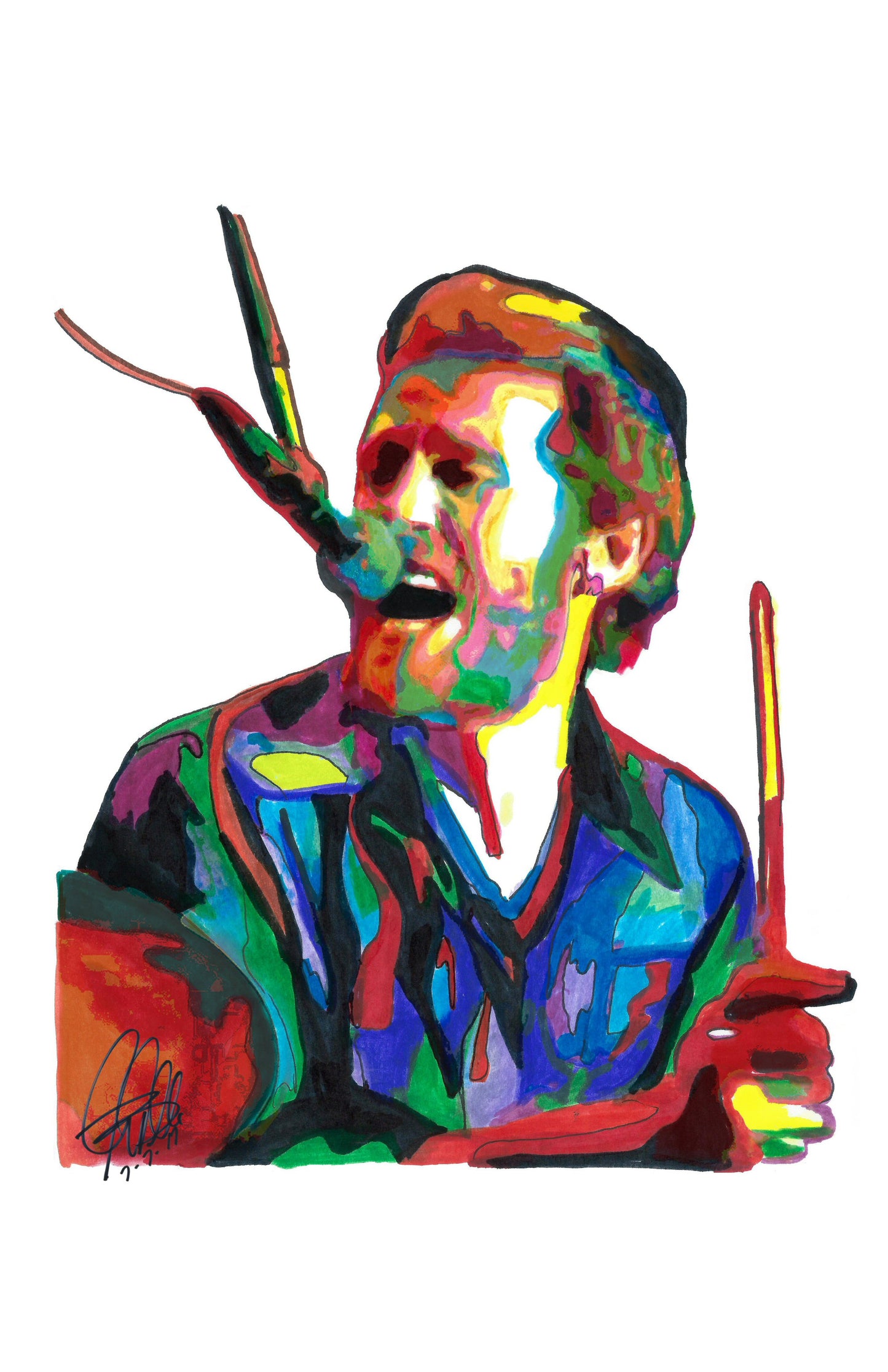 Levon Helm The Band Singer Drums Rock Music Poster Print Wall Art 11x17