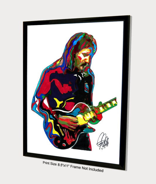 Jan Akkerman Focus Guitar Rock Music Poster Print Wall Art 8.5x11