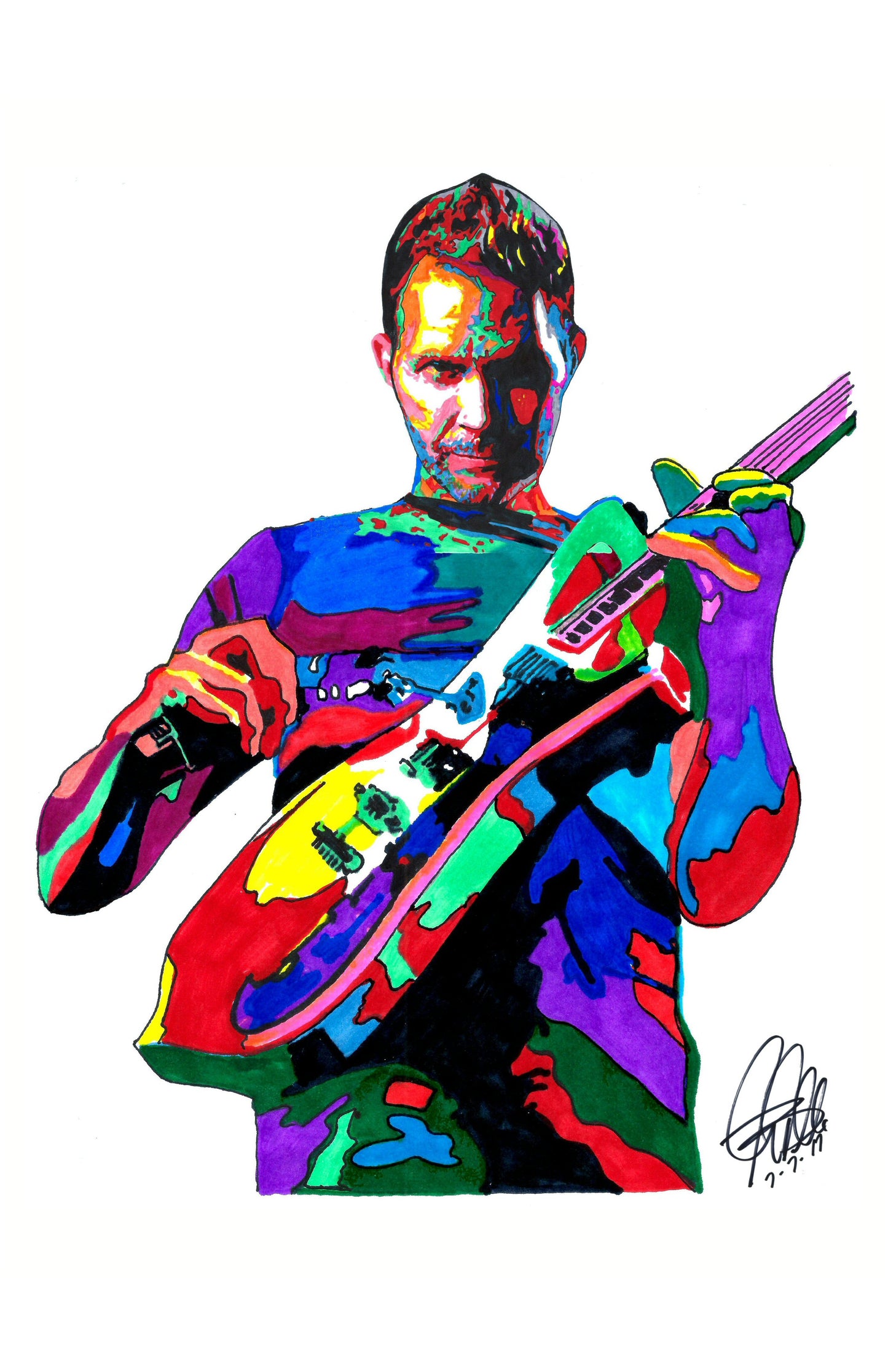 Paul Gilbert MR Big Guitar Rock Music Poster Print Wall Art 11x17