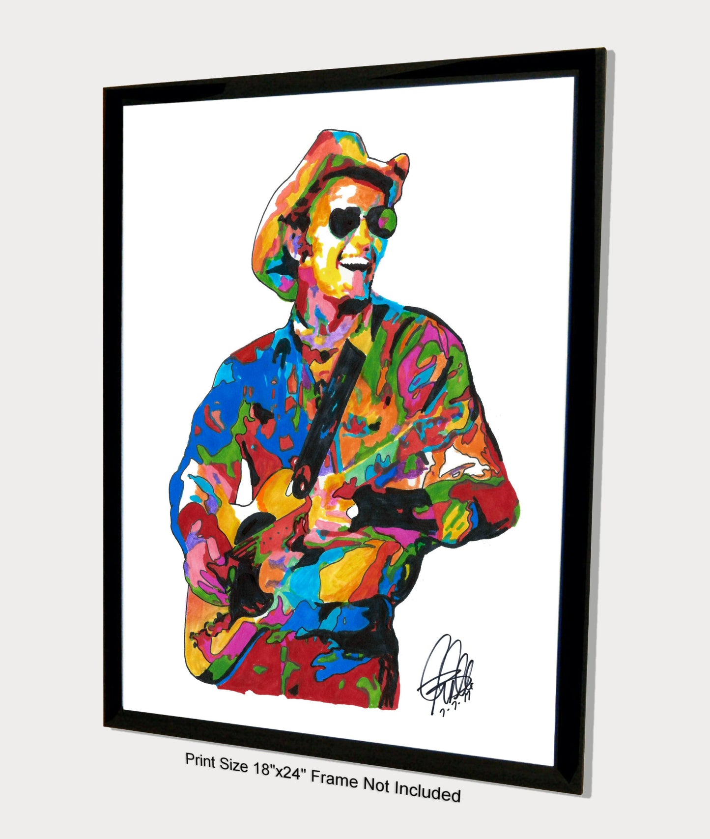 Jerry Reed Singer Guitar Country Rock Music Poster Print Wall Art 18x24