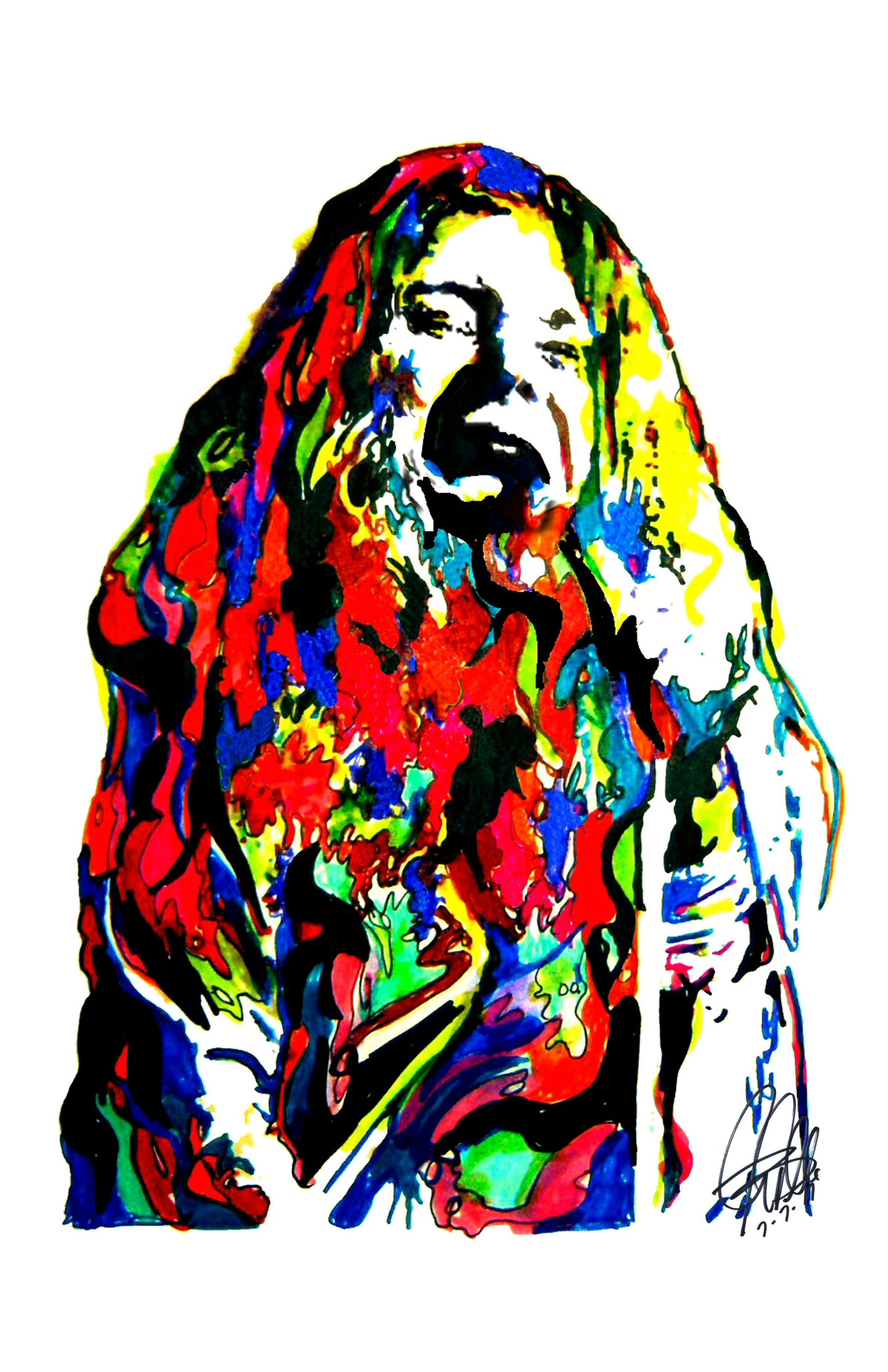 Janis Joplin Big Brother the Holding Company Music Print Poster Wall Art 11x17