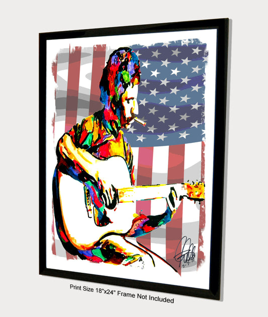 Jim Croce Guitar Folk Rock Music Poster Print Wall Art 18x24