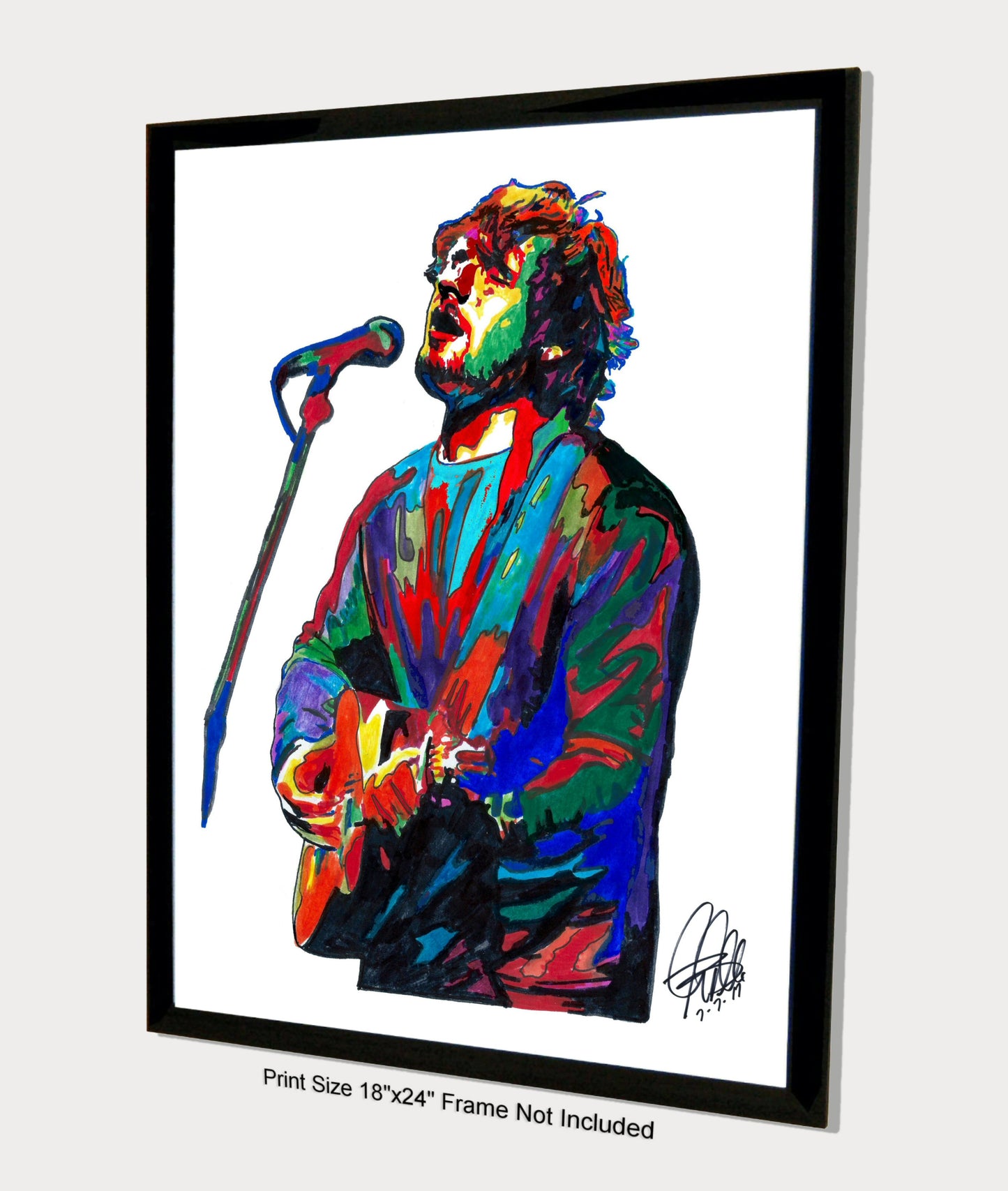 Ed Sheeran Singer Rock Music Poster Print Wall Art 18x24