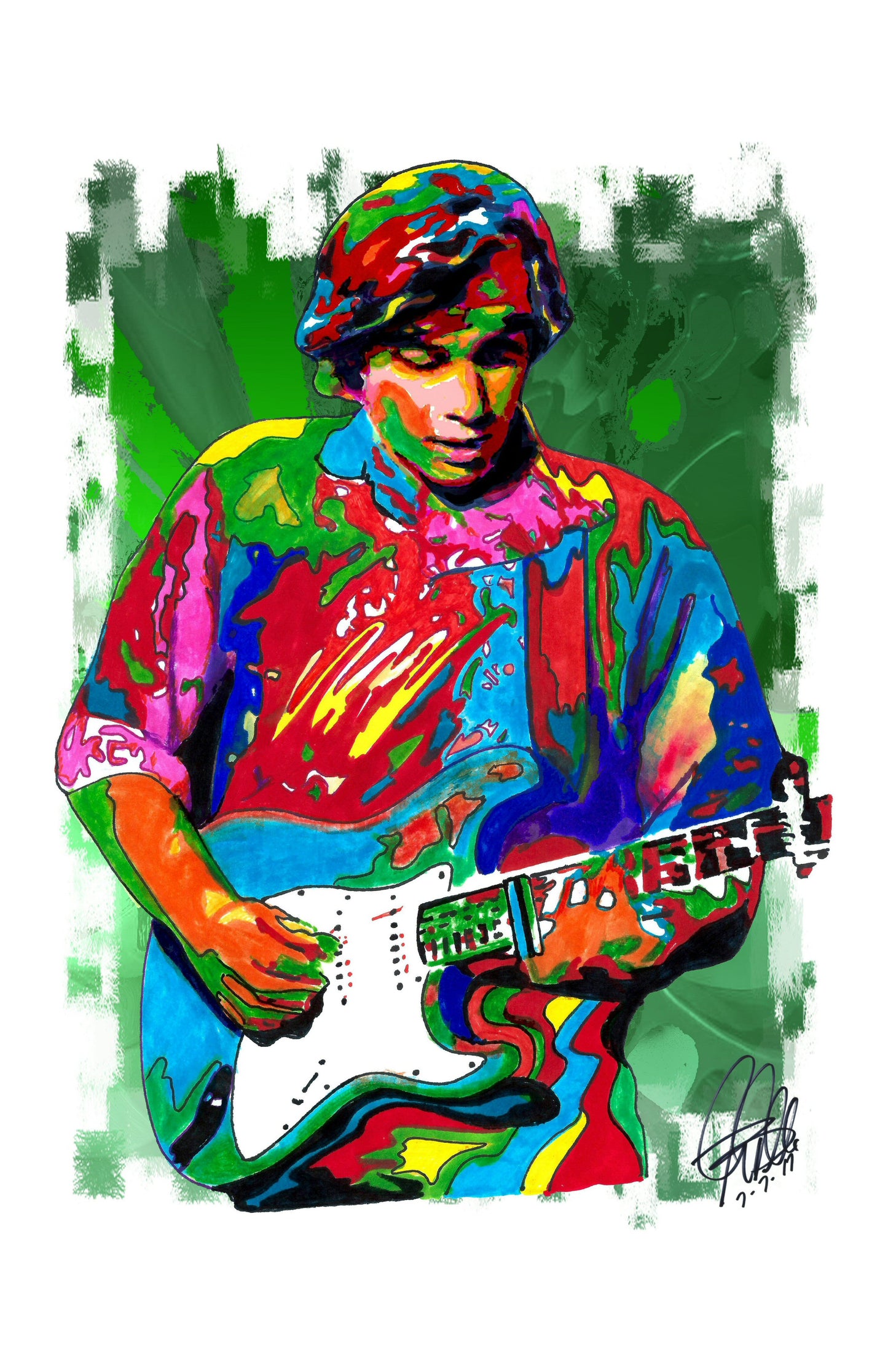 Ry Cooder Slide Guitar Blues Roots Rock Music Poster Print Wall Art 11x17