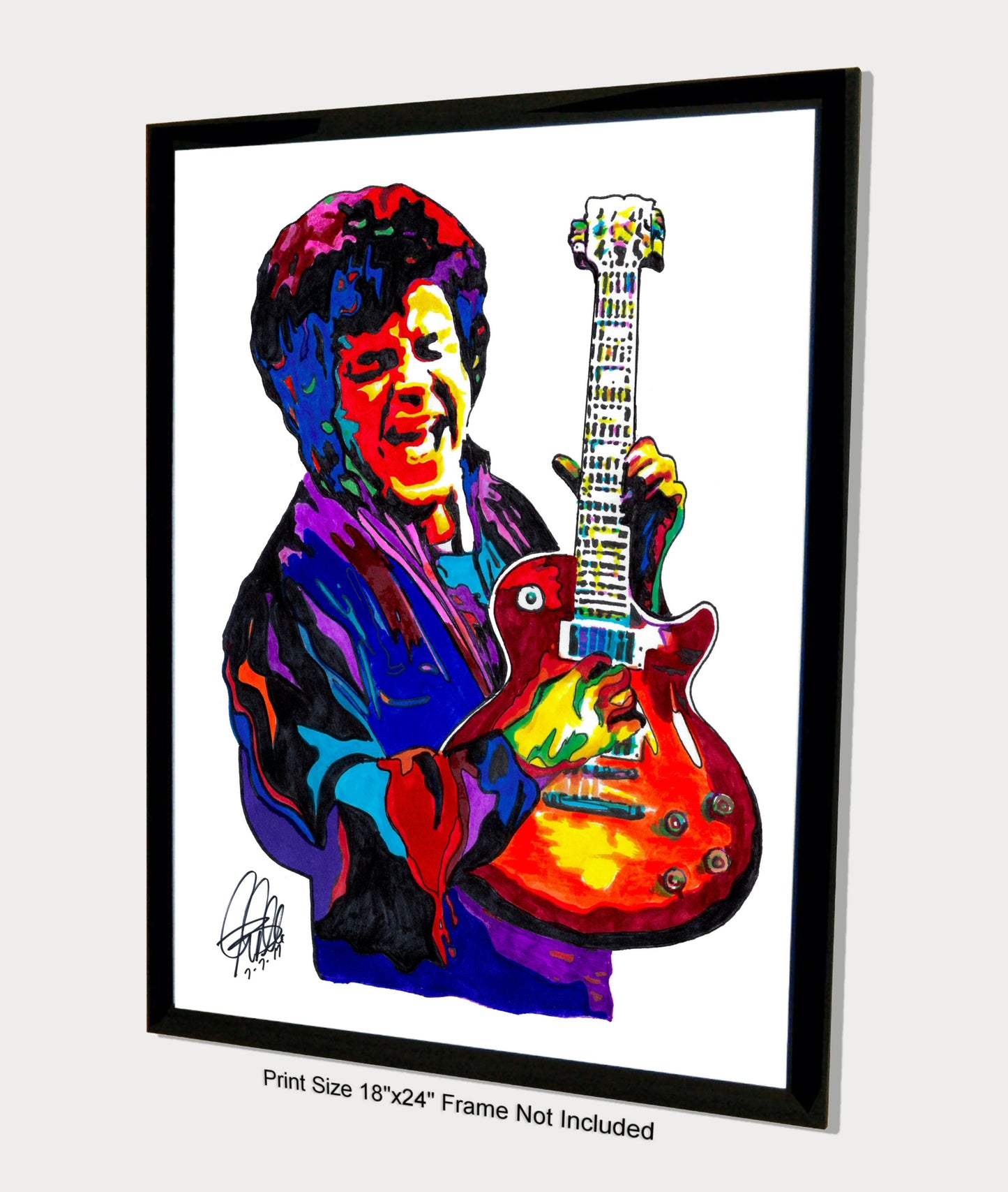 Mike Bloomfield Guitar Blues Rock Music Poster Print Wall Art 18x24