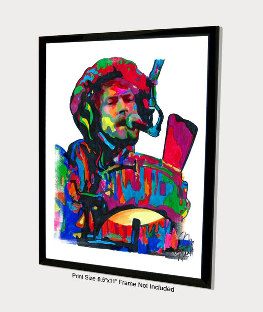 Don Henley Eagles Singer Drums Rock Music Poster Print Wall Art 8.5x11