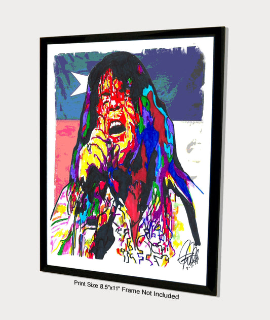 Meat Loaf Bat Out of Hell Singer Hard Rock Music Poster Print Wall Art 8.5x11