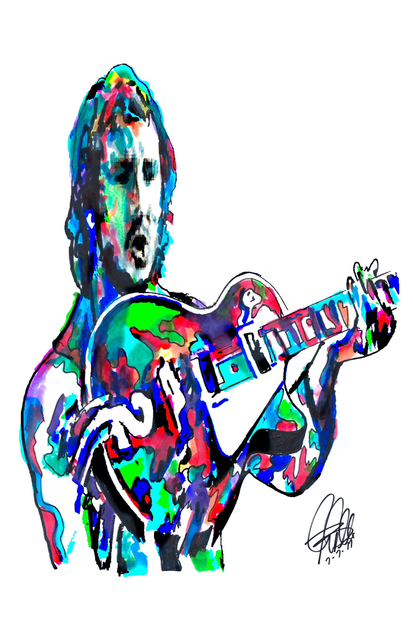 Pete Townshend The Who Guitar Rock Music Print Poster Wall Art 11x17