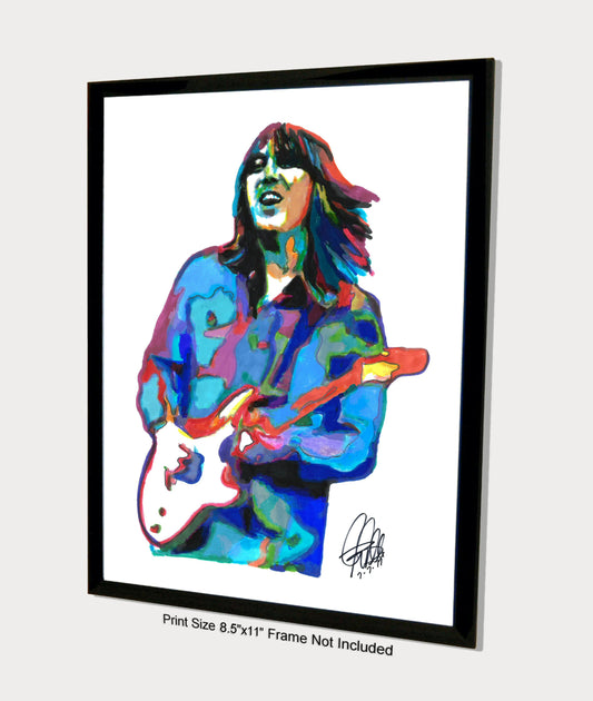 Terry Kath Chicago Guitar Blues Rock Music Poster Print Wall Art 8.5x11