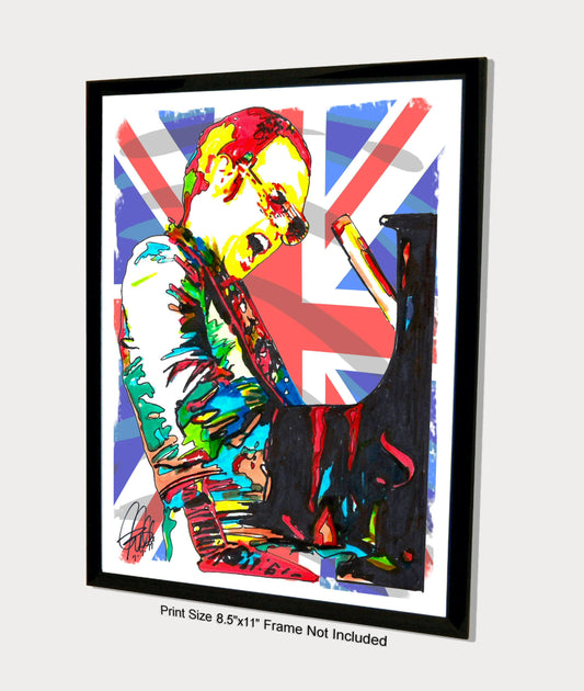 Elton John Singer Piano Pop Rock Music Poster Print Wall Art 8.5x11