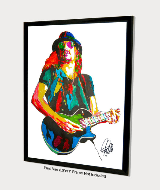 Kid Rock Singer Guitar Rock Music Poster Print Tribute Wall Art 8.5x11