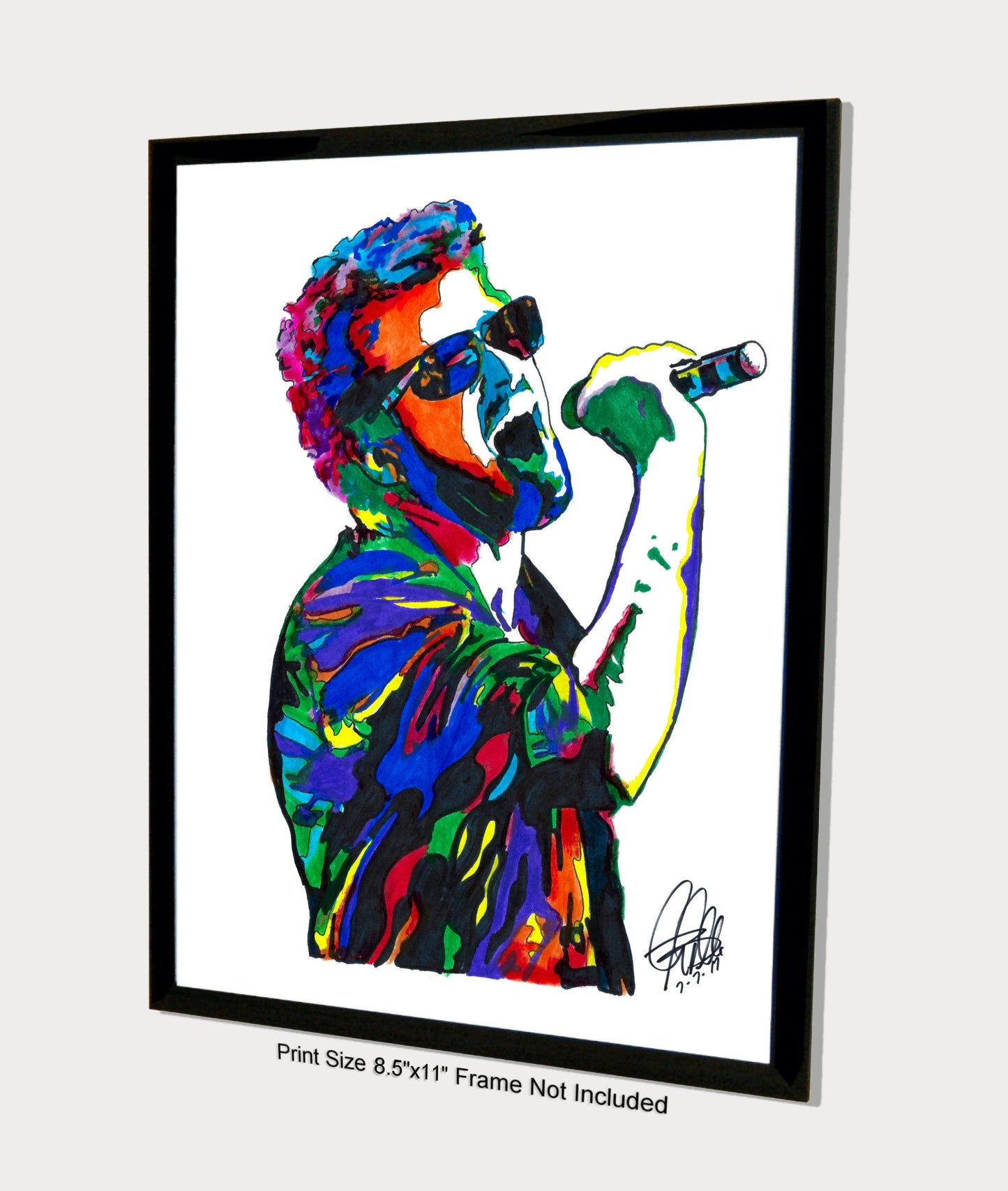 George Michael Singer Pop Music Poster Print Wall Art 8.5x11