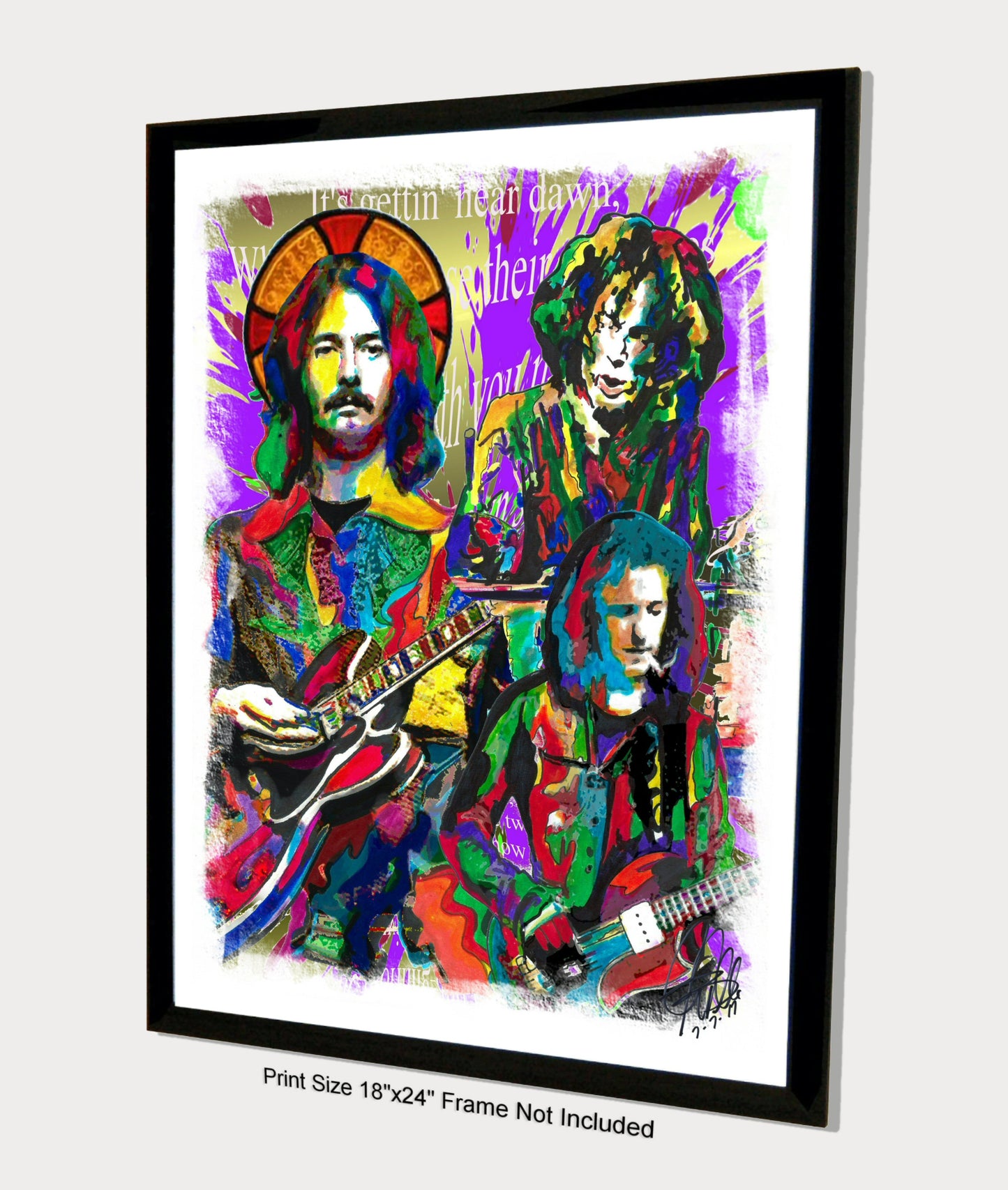 Cream Clapton Bruce Baker Rock Music Poster Print Wall Art 18x24