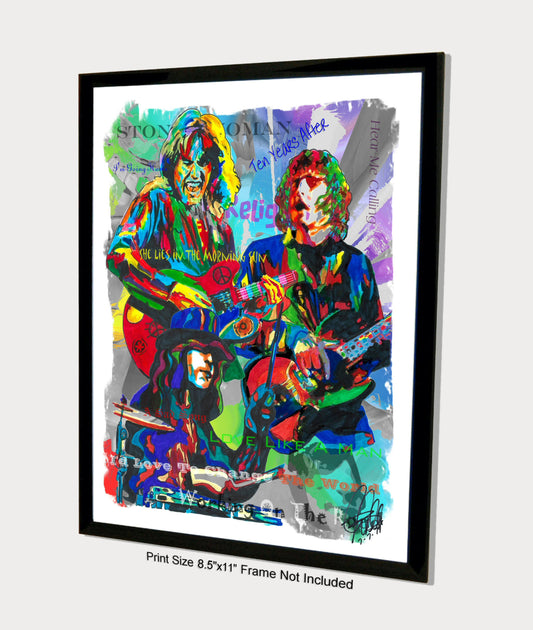 Ten Years After Blues Rock Music Poster Print Wall Art 8.5x11