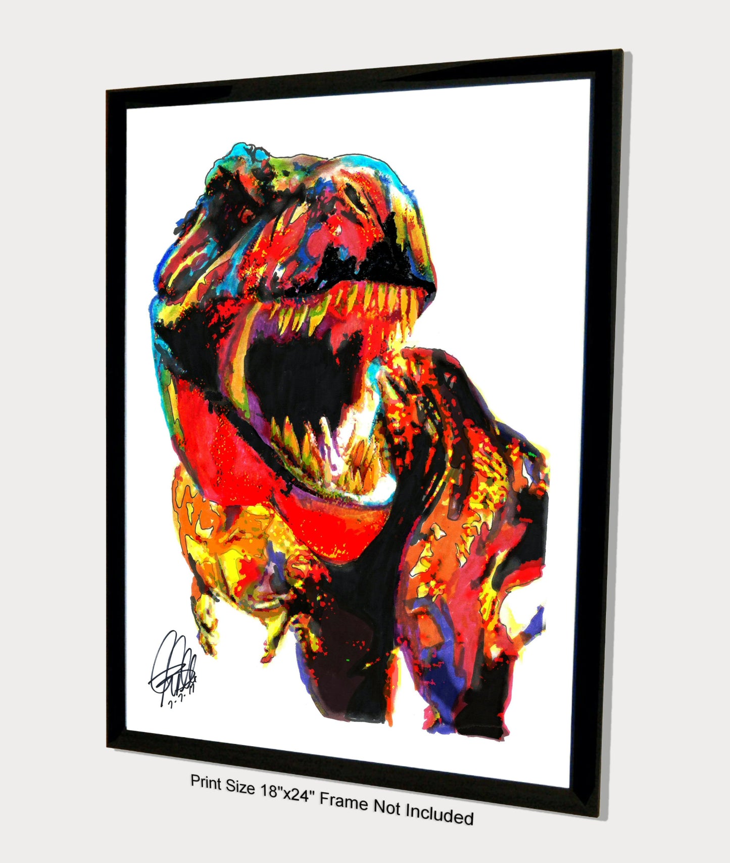 Tyrannosaurus Rex T Rex Dinosaur Poster Print Wall Art 18x24