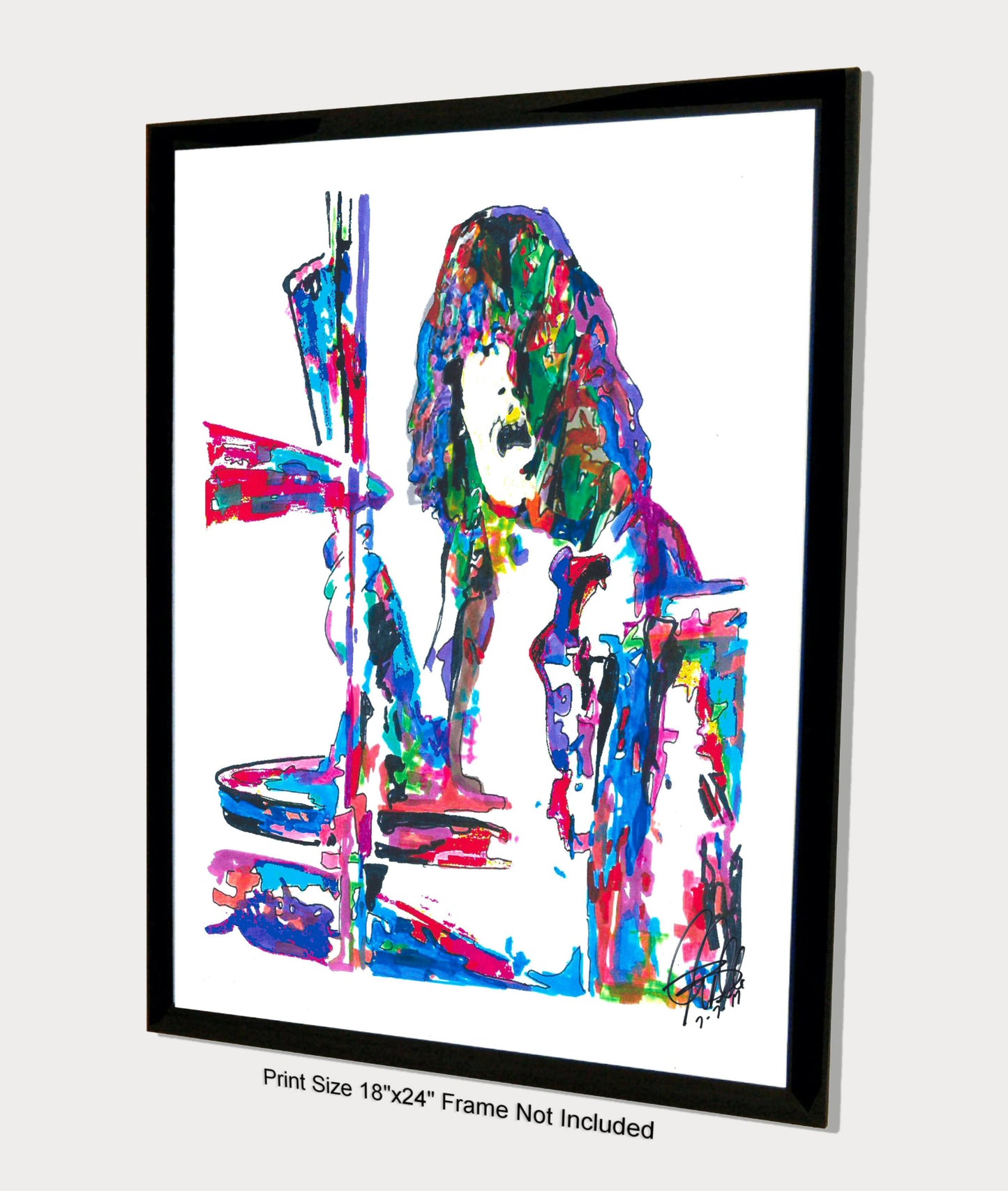 John Bonham Led Zeppelin Bonzo Drums Hard Rock Poster Print Wall Art 18x24