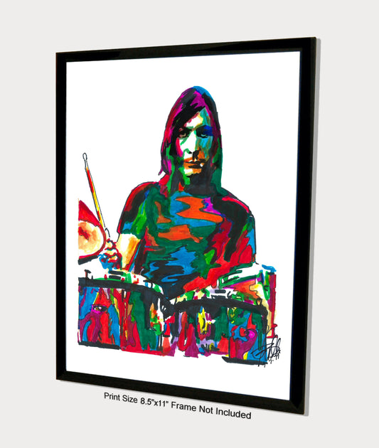 Charlie Watts Drummer Rock Music Poster Print Wall Art 8.5x11