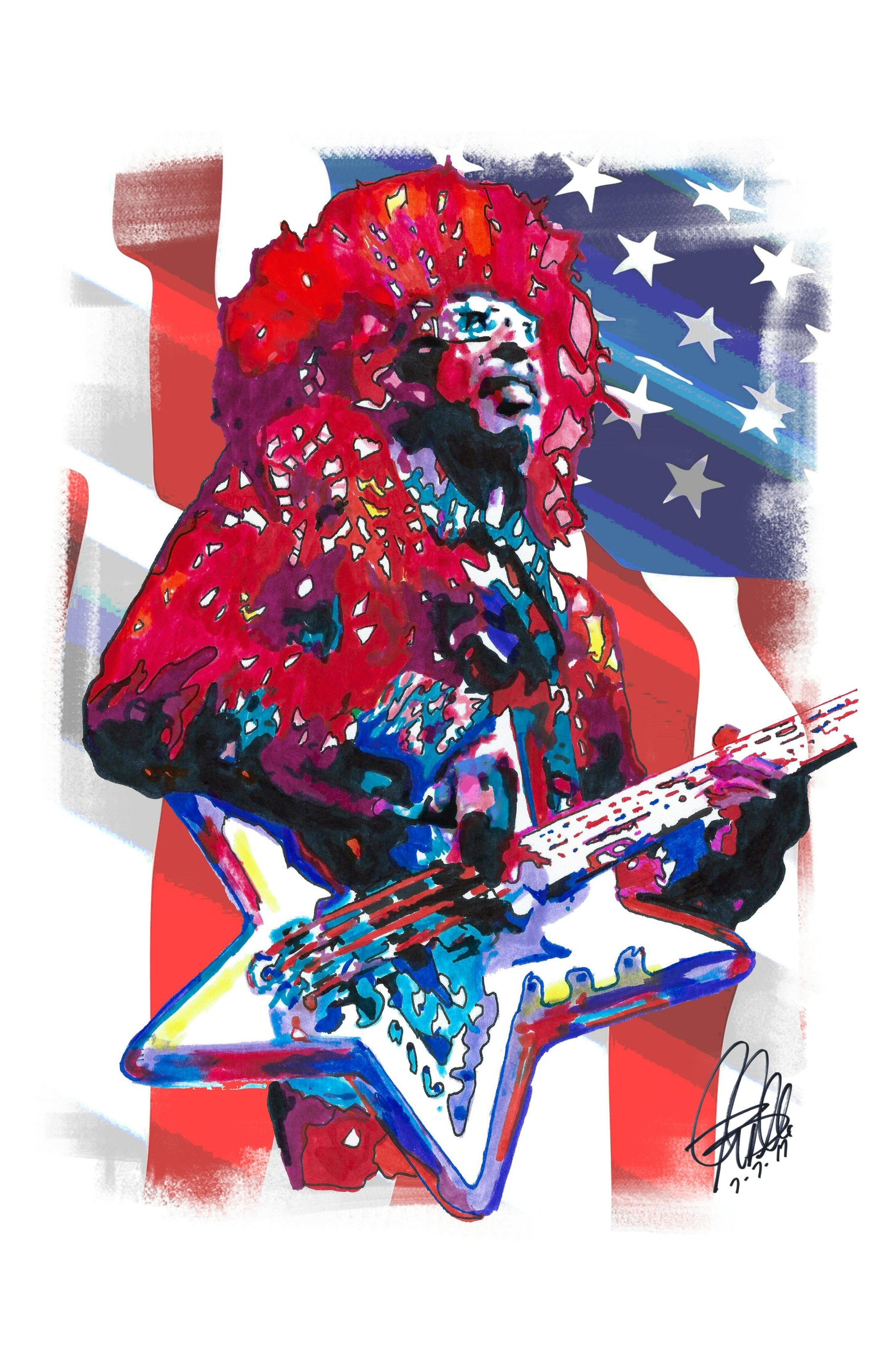 Bootsy Collins Parliament Funkadelic Bass Music Print Poster Wall Art 11x17