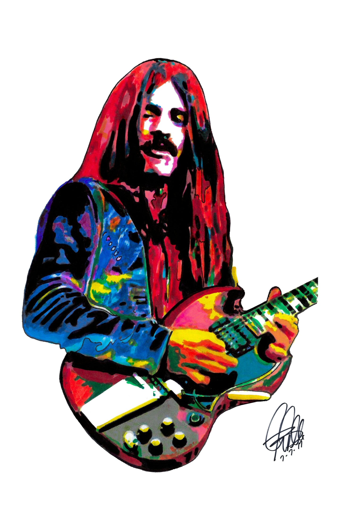 Frank Marino Mahogany Rush Guitar Rock Music Poster Print Wall Art 11x17