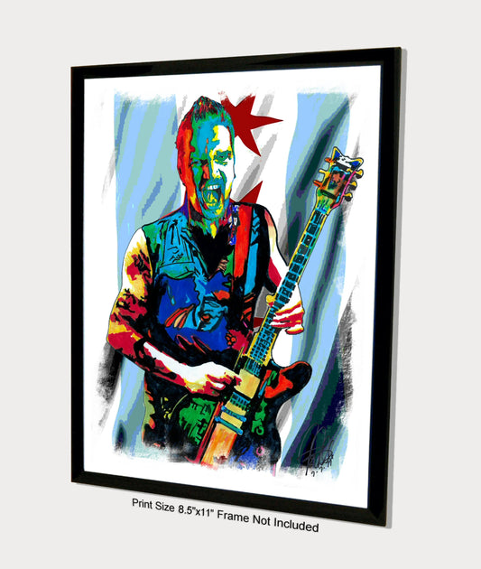 Dan Donegan Disturbed Guitar Heavy Metal Music Poster Print Wall Art 8.5x11