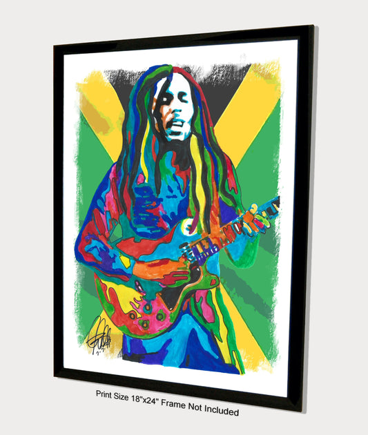 Bob Marley The Wailers Reggae Music Poster Print Wall Art 18x24