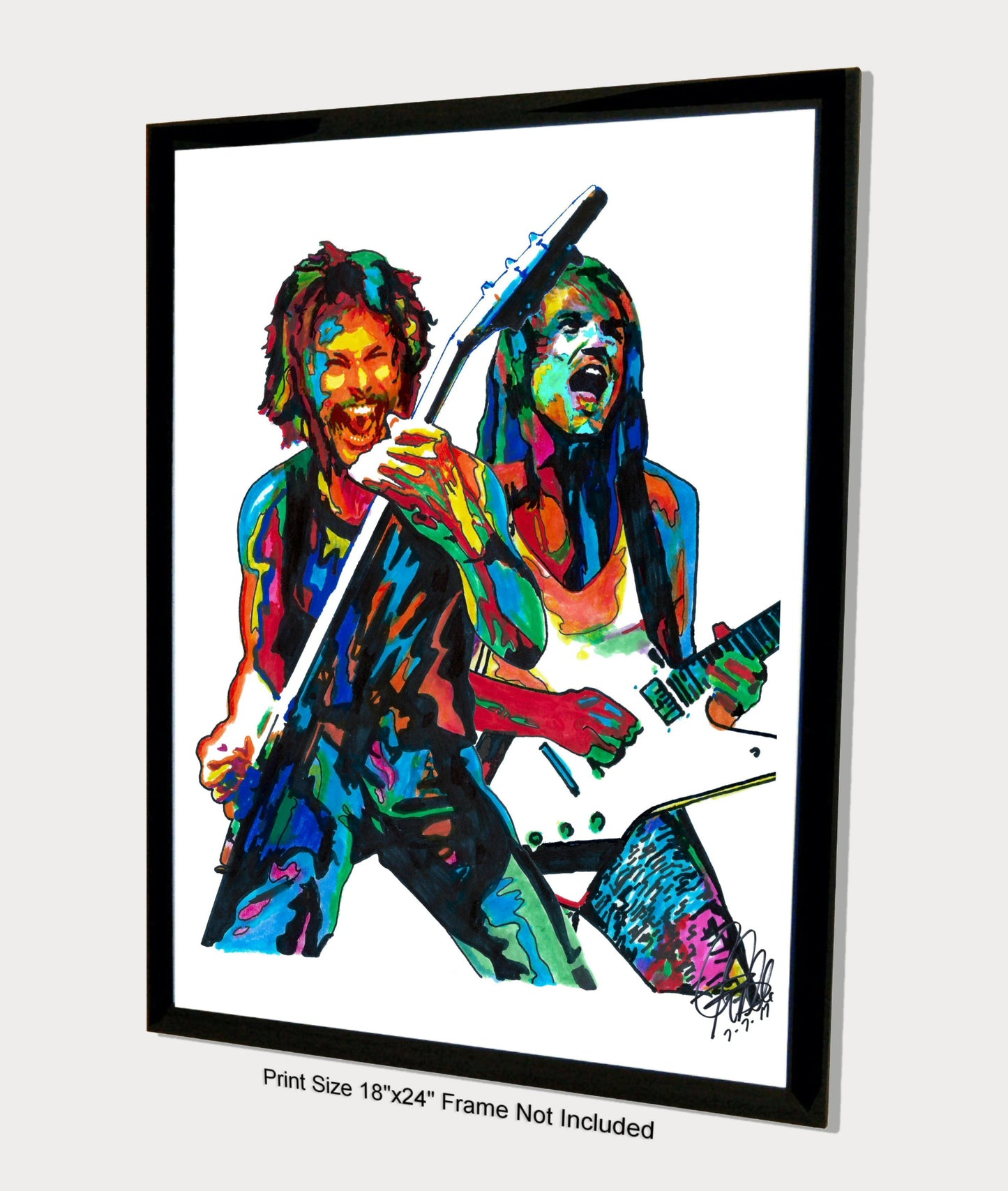 Rudolf Schenker Matthias Jabs Scorpions Rock Music Poster Print Wall Art 18x24