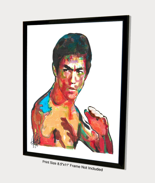 Bruce Lee Martial Arts Print Poster Wall Art 8.5x11