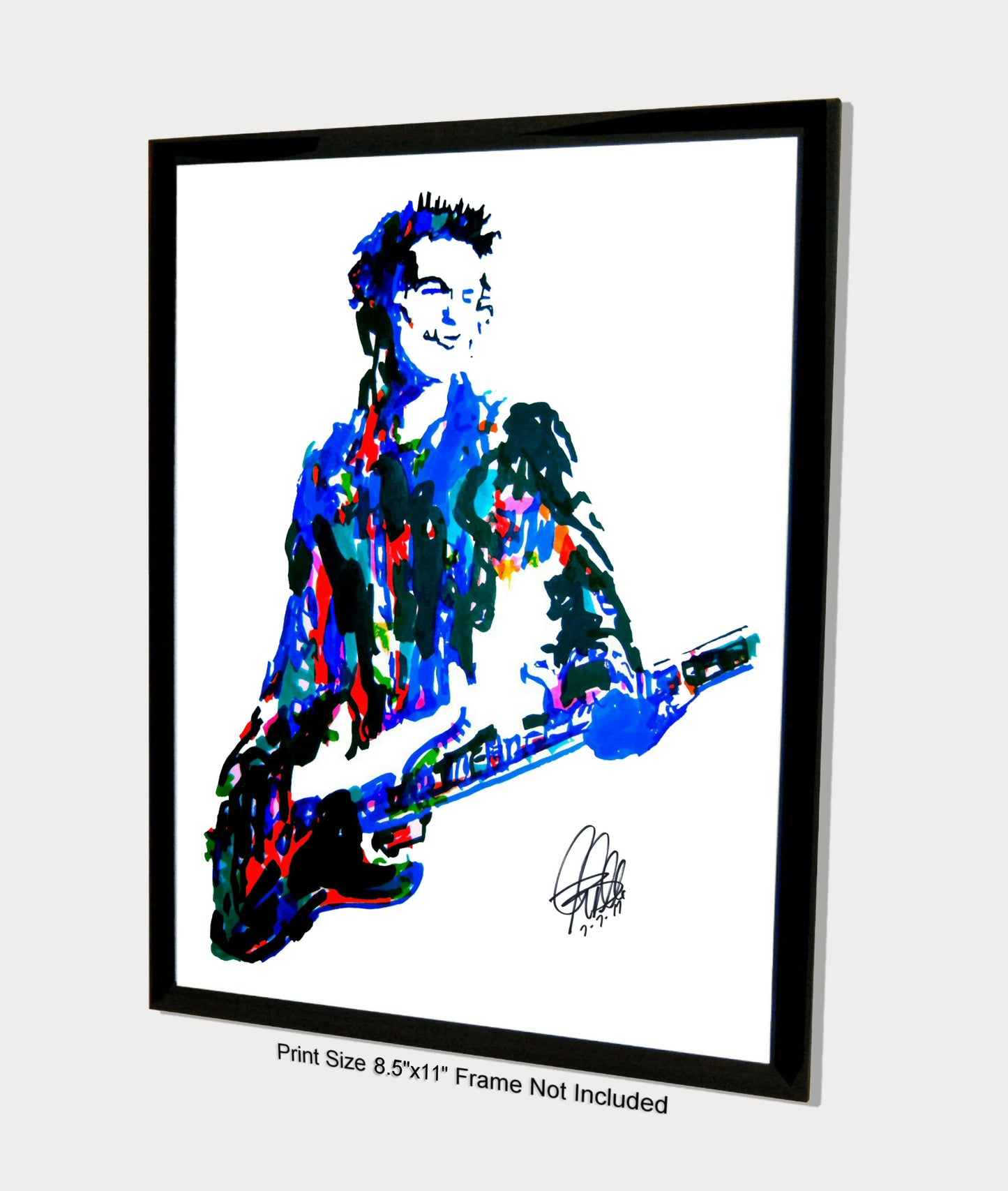 Sid Vicious Sex Pistols Bass Punk Rock Music Poster Print Wall Art 8.5x11