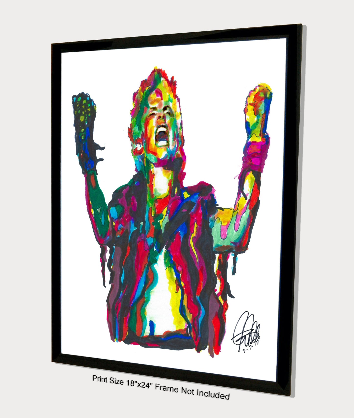 Billy Idol Singer Punk Rock Music Wall Art Poster Print 18x24