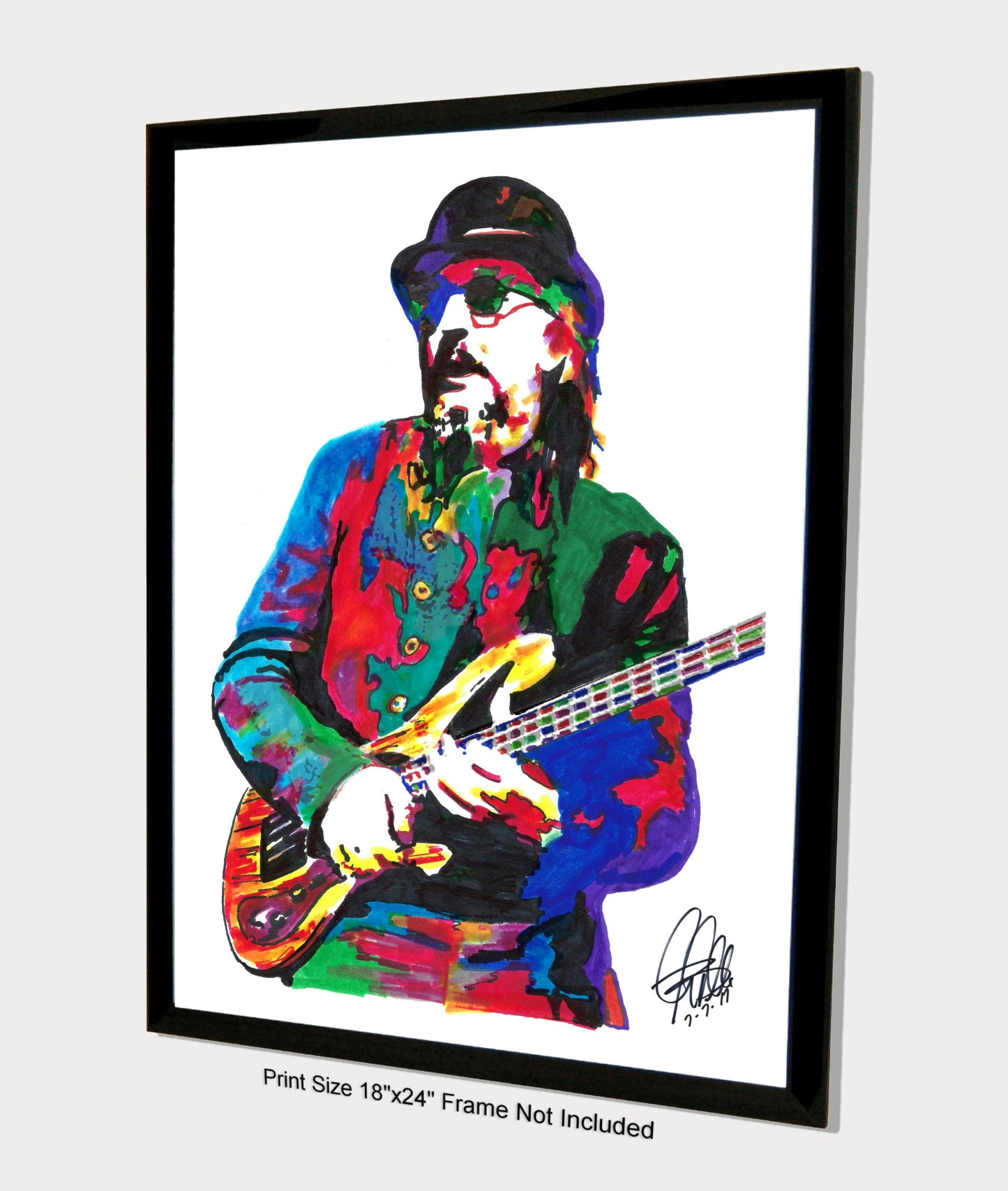 Les Claypool Primus Singer Bass Guitar Rock Music Poster Print Wall Art 18x24