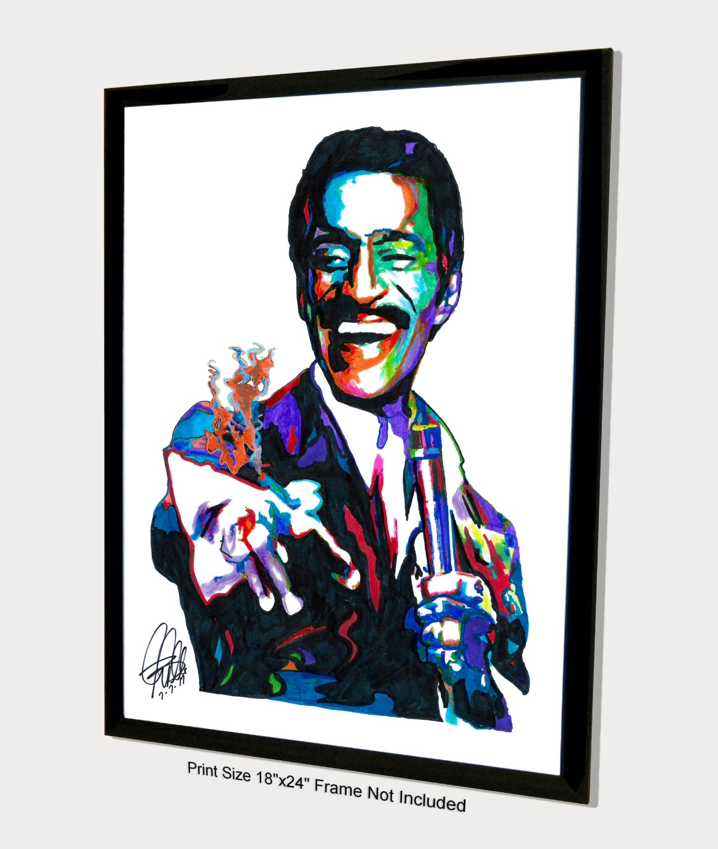 Sammy Davis Jr Singer Big Band Music Poster Print Wall Art 18x24