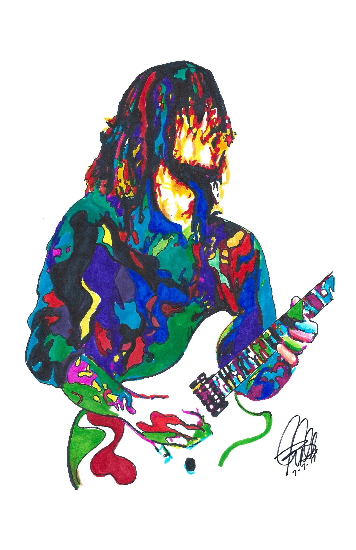 Tim Mahoney 311 Guitar Rap Rock Funk Music Print Poster Wall Art 11x17