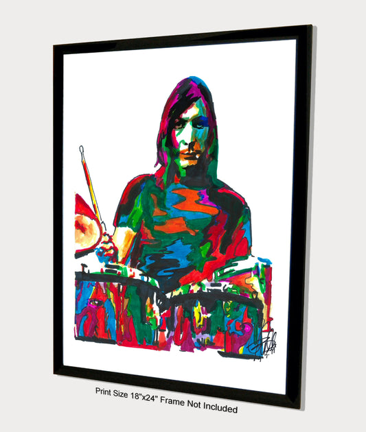 Charlie Watts Drummer Rock Music Poster Print Wall Art 18x24