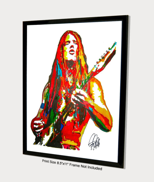 Mark Farner Grand Funk Railroad Guitar Rock Music Poster Print Art 8.5x11