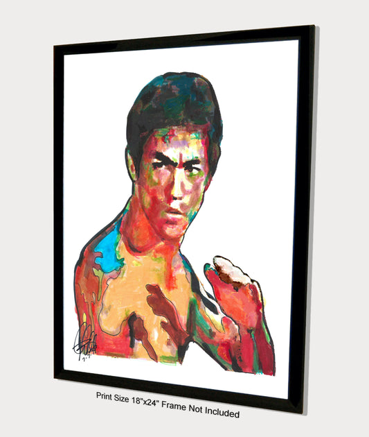 Bruce Lee Martial Arts Print Poster Wall Art 18x24