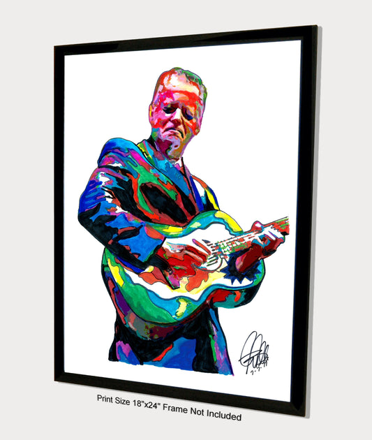 Tommy Emmanuel Acoustic Guitar Pop Rock Music Poster Print Wall Art 18x24