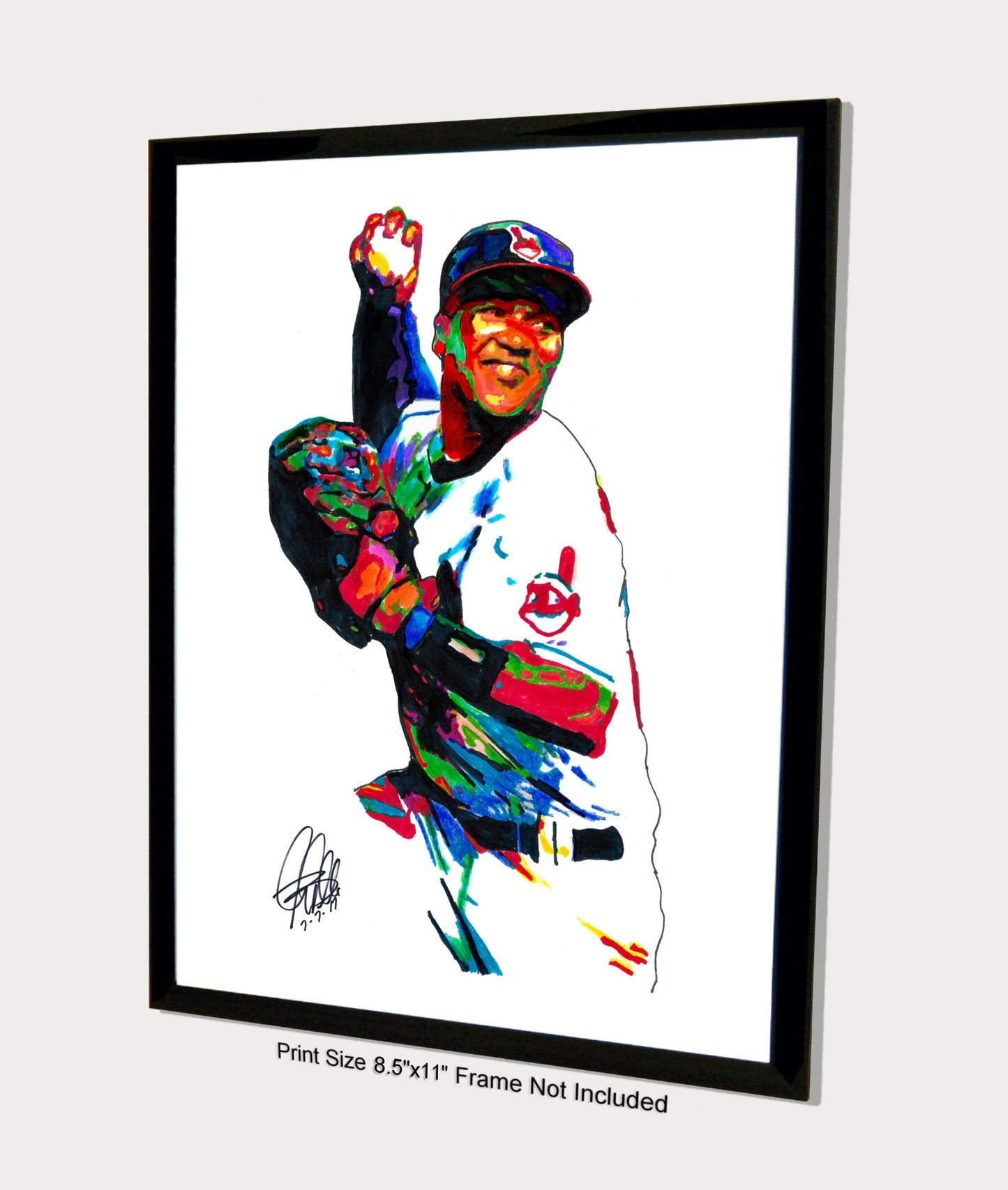 Jose Ramirez Cleveland Indians Baseball Poster Print Wall Art 8.5x11