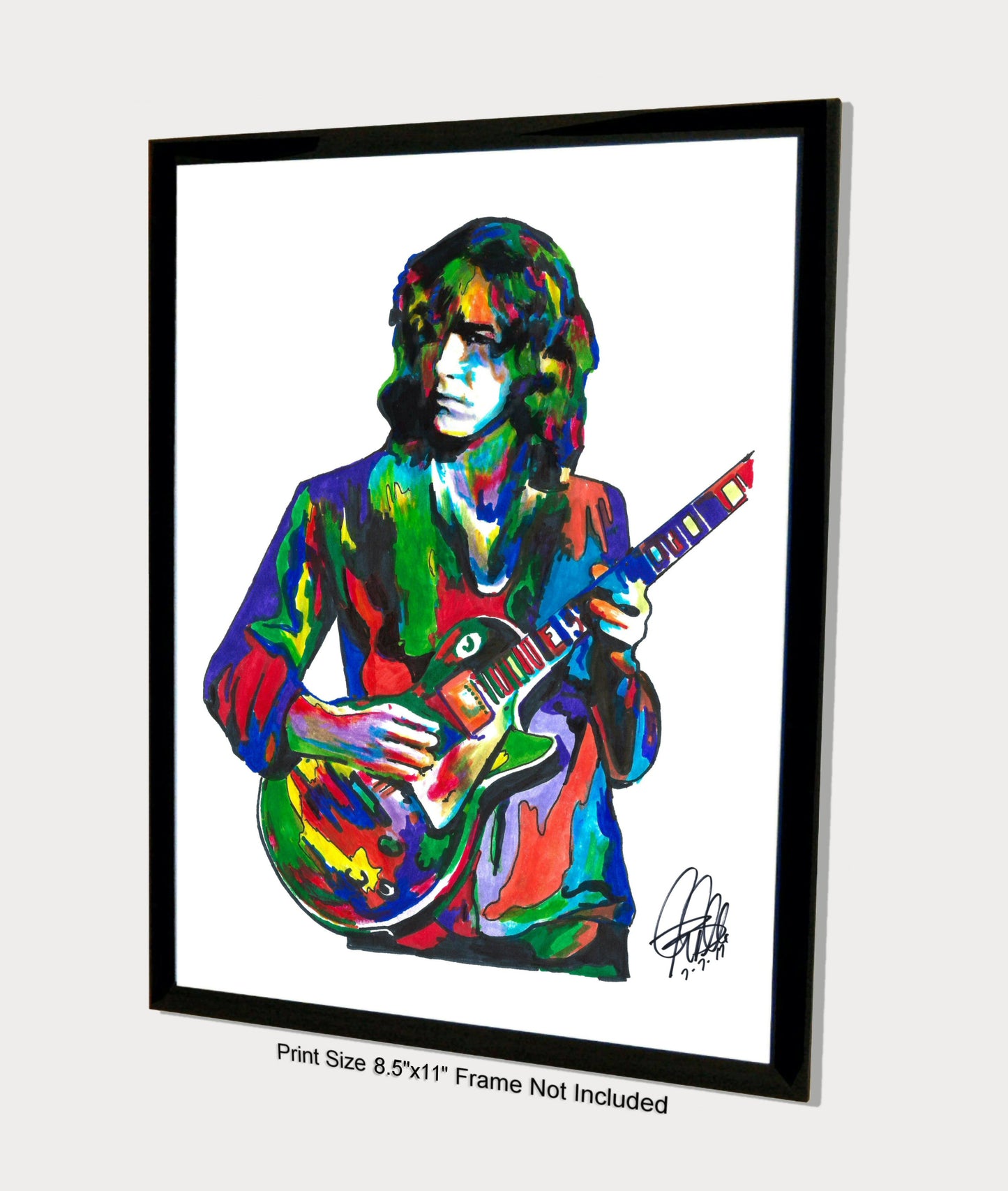 Mick Taylor Bluesbreakers Guitar Blues Rock Music Poster Print Wall Art 8.5x11