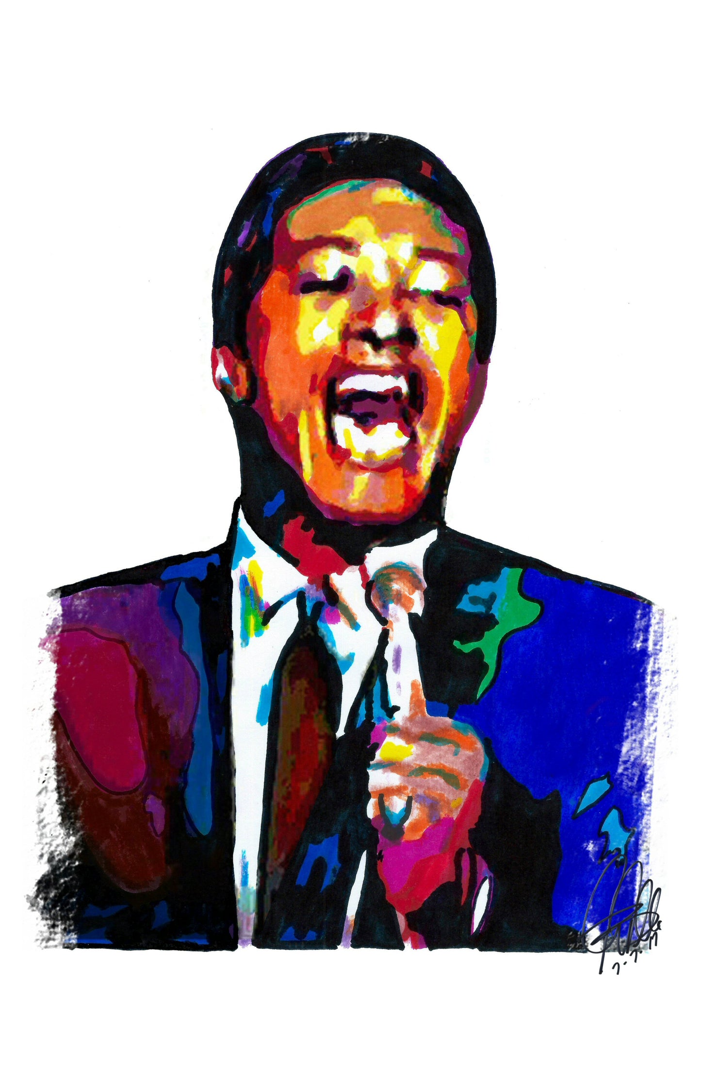 Sam Cooke Singer Piano Guitar Soul Gospel R&B Music Poster Print Wall Art 11x17