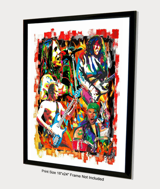 Red Hot Chili Peppers Funk Rock Music Poster Print Wall Art 18x24