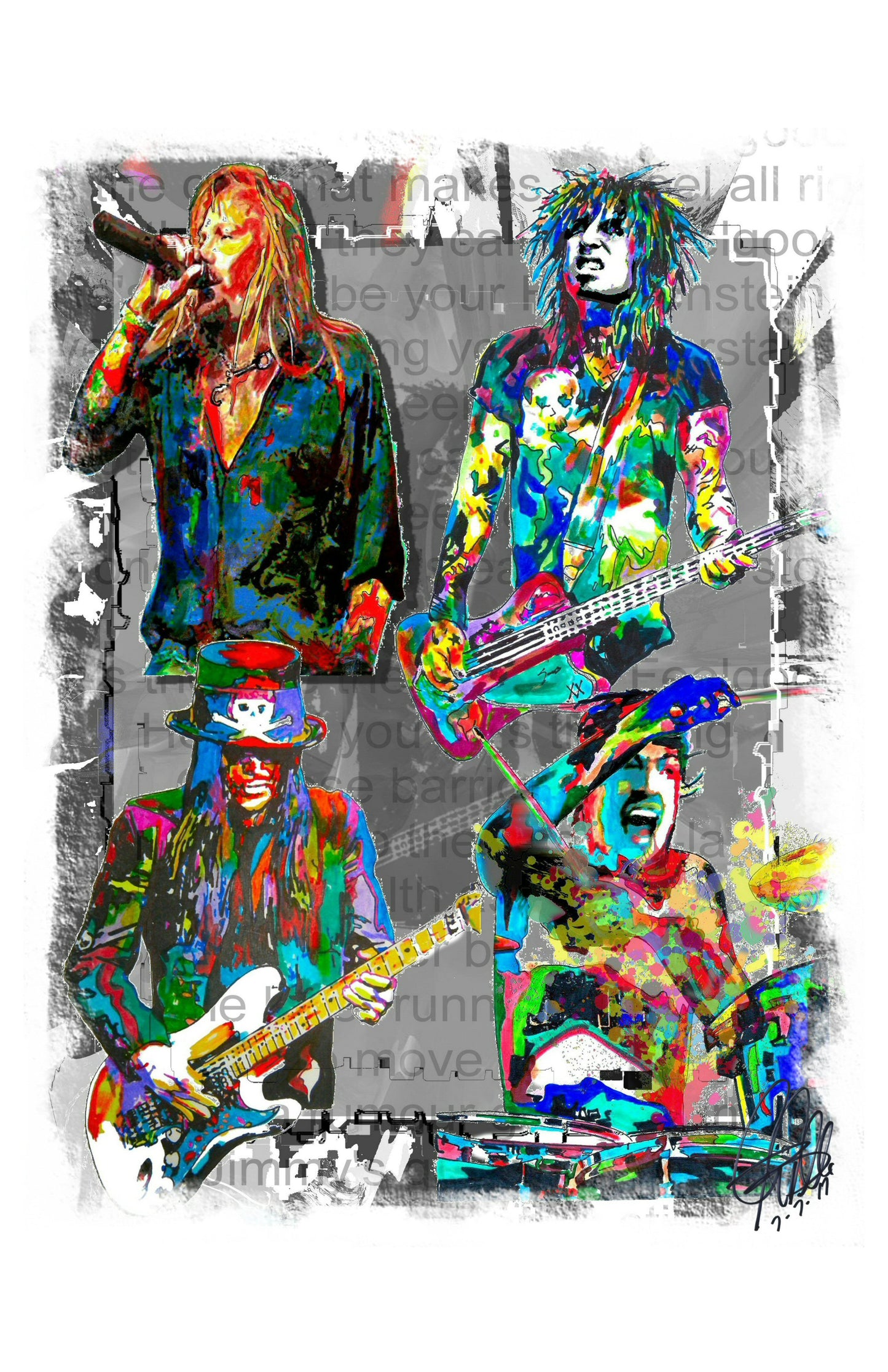 Motley Crue Heavy Metal Hard Rock Music Poster Print Wall Art 11x17