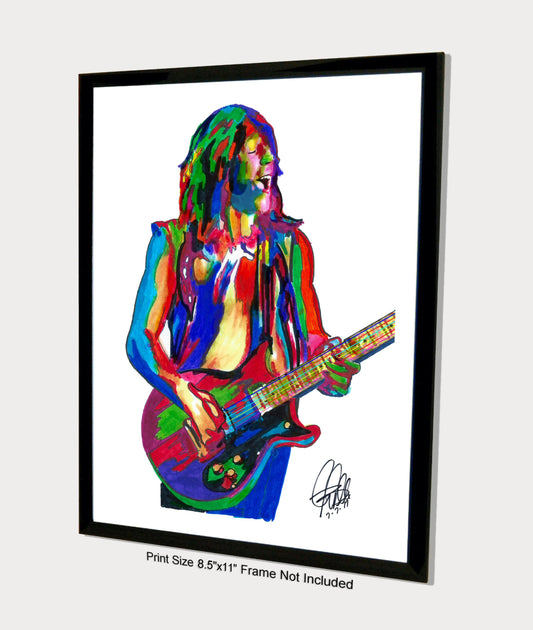 Pat Travers Guitar Rock Music Poster Print Wall Art 8.5x11