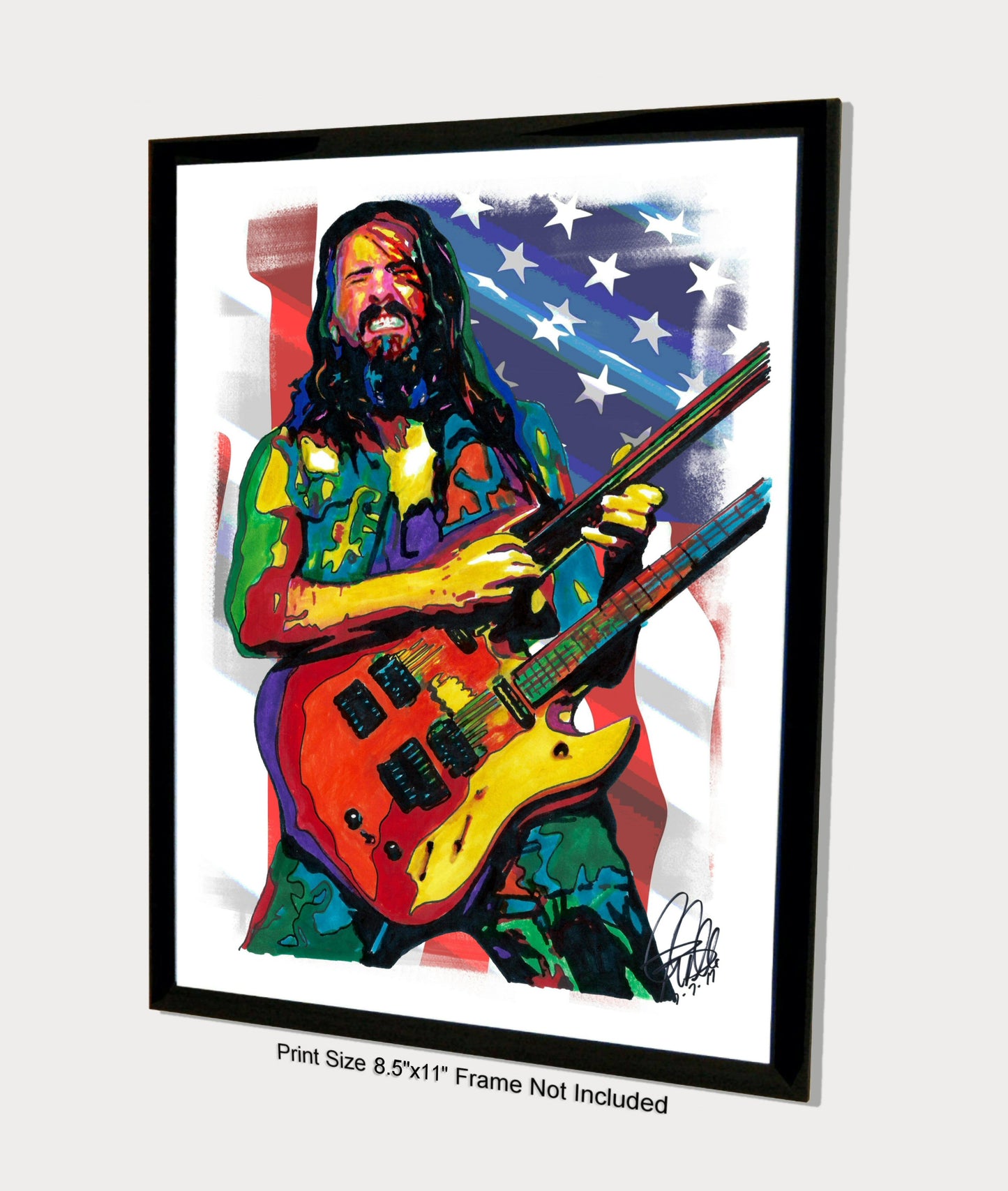 Ron Bumblefoot Thal Guitar Hard Rock Music Poster Print Wall Art 8.5x11