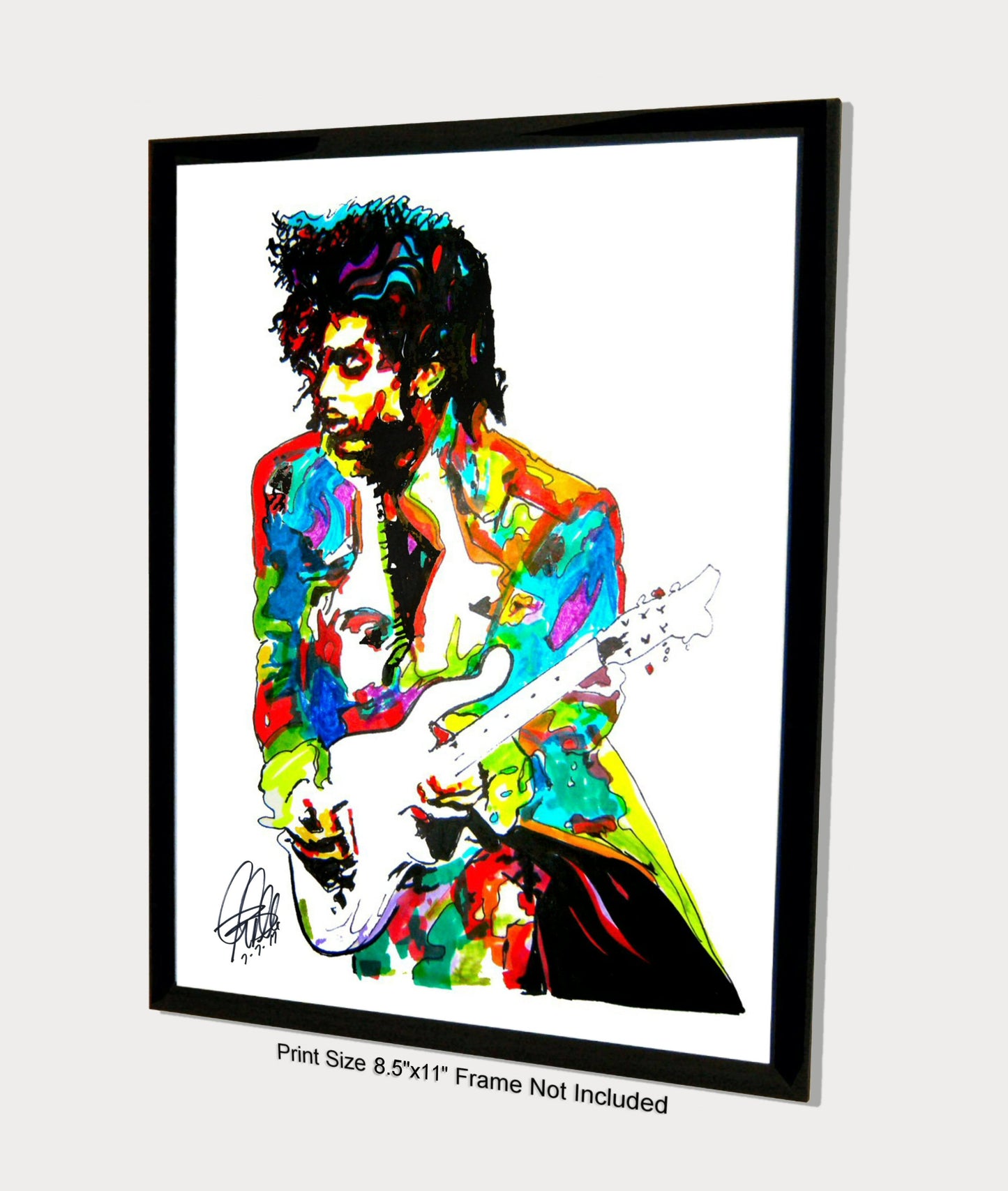 Prince The Revolution Singer Guitar Rock Music Poster Print Wall Art 8.5x11