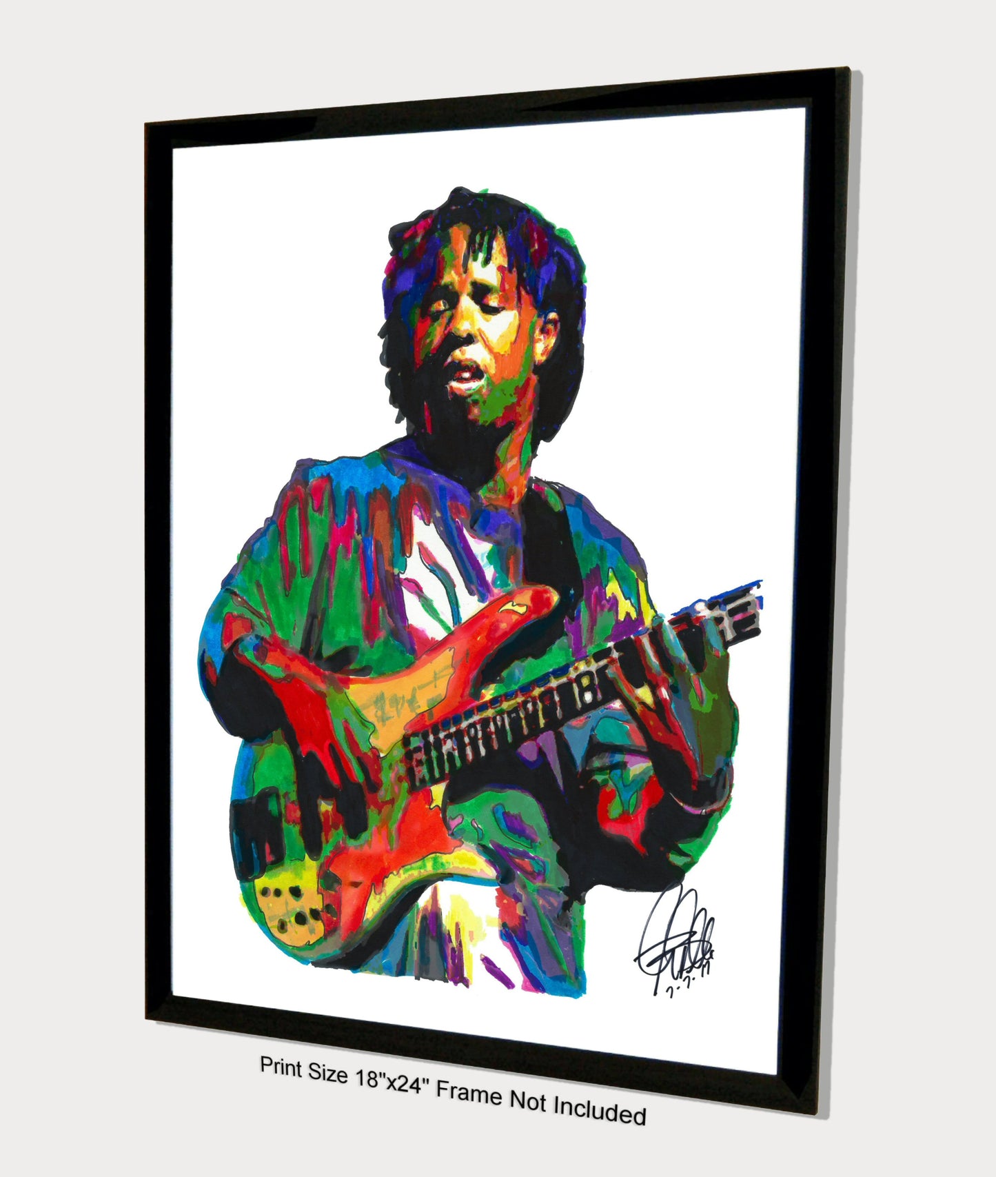 Victor Wooten American Bass Funk Rock Music Print Poster Wall Art 18x24